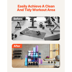 Home Gym Workout Equipment Organizer Yoga Mat Storage Weight Rack Dumbbell 1035 x 405 x 885 mm
