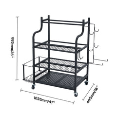 Home Gym Workout Equipment Organizer Yoga Mat Storage Weight Rack Dumbbell 1035 x 405 x 885 mm