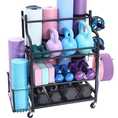 Home Gym Workout Equipment Organizer Yoga Mat Storage Weight Rack Dumbbell 1035 x 405 x 885 mm