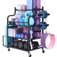 Home Gym Workout Equipment Organizer Yoga Mat Storage Weight Rack Dumbbell 1035 x 405 x 885 mm