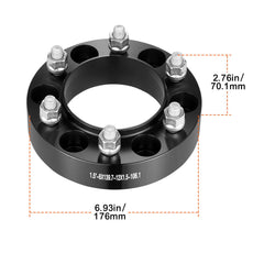1.5" 6"x5.5" Wheel Spacers Wheel Adapters 6 Lug Forged Spacer 4 PCS Black