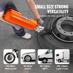 Tire Bead Seater, 2.1 Gal/8 L Air Tire Bead Blaster, 120 PSI Handheld Bead Bazooka, Upgraded Portable Tire Inflator Tool, 85-116 PSI Operating Pressure for Tractor Truck ATV Car