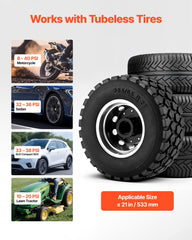 Portable Tire Bead Seater, 2.1 Gal / 8 L Air Bead Blaster, Handheld Tire Inflator Tool, 87-116 PSI Operating Pressure, Trigger Seating Inflator for Car, Compact SUV, Light Truck, E-Bike, RV, ATV