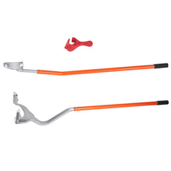 Tire Mount Demount Tool, 571-622 mm Manual Steel Tire Changer Mount Demount Removal Tool, with Extra Bead Holder, Tubeless Truck Bead Breaker, 3 PCS Tire Changing Tools, Orange