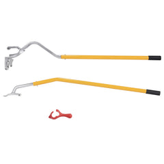 Tire Mount Demount Tool, 571- 622 mm Manual Steel Tire Changer Mount Demount Removal Tool, with Extra Bead Holder, Tubeless Truck Bead Breaker, 3 PCS Tire Changing Tools, Orange