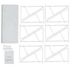 Wall Mount Blueprint Storage Rack Blueprint Holder with 12 Pivot Brackets