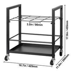 Blueprint Storage Rack, 12 Slots Blueprint Holder with Wheels, Mobile Metal Blueprint Storage Cart for Map Poster Architectural Construction Plan, Roll File Organizer for Home, Office, School