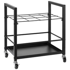 Blueprint Storage Rack, 12 Slots Blueprint Holder with Wheels, Mobile Metal Blueprint Storage Cart for Map Poster Architectural Construction Plan, Roll File Organizer for Home, Office, School
