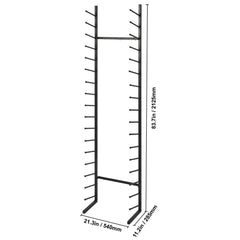 Blueprint Storage Rack, Hanging Poster Display Rack 16-Tier, Vertical Blueprint Roll File Holder 2 Rolls/tire, Roll File Storage Rack for Blueprint Map Poster