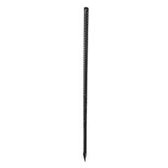 Rebar Stakes, 609.6 mm, Heavy-Duty 12 mm Diameter, Straight Galvanized Steel Ground Anchors with Chisel Point End & Rust-Resistant Coating, for Gardening Support, Fence, Camping Tents (20-Pack)