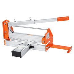 304.8mm Vinyl Floor Cutter, 12mm Thick Laminate Flooring Cutter with Upgraded Labor-Saving Aluminum-Alloy Lever, Telescoping Support Plate, Cuts Certain Engineered Wood, LVT, VCT, SPC, LVP, WPC