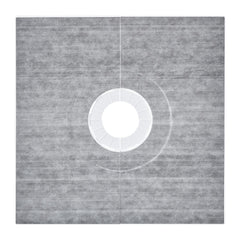 Shower Curb Kit, 914x914mm Shower Pan Kit with 160mm Central Drain, Lightweight EPS Shower Installation Kits with 2 Waterproof Cloths, Shower Pan Slope Sticks Fit for Bathroom