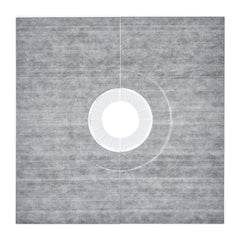 Shower Curb Kit, 914x914mm Shower Pan Kit with 160mm Central Drain, Lightweight EPS Shower Installation Kits with 2 Waterproof Cloths, Shower Pan Slope Sticks Fit for Bathroom