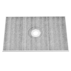 Shower Curb Kit, 1219x1828mm Shower Pan Kit with 160mm Central Drain, Lightweight EPS Shower Installation Kits with 2 Waterproof Cloths, Shower Pan Slope Sticks Fit for Bathroom