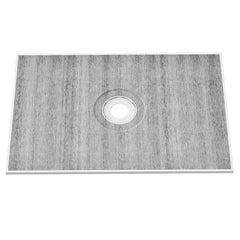 Shower Curb Kit, 1219x1828mm Shower Pan Kit with 160mm Central Drain, Lightweight EPS Shower Installation Kits with 2 Waterproof Cloths, Shower Pan Slope Sticks Fit for Bathroom