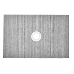 Shower Curb Kit, 1219x1828mm Shower Pan Kit with 160mm Central Drain, Lightweight EPS Shower Installation Kits with 2 Waterproof Cloths, Shower Pan Slope Sticks Fit for Bathroom