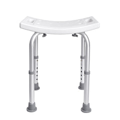 Shower Chair, Adjustable Height Shower Stool with Built-in Handles, Shower Seat for Inside Shower or Tub, Non-Slip Bench Bathtub Stool Seat for Elderly Disabled Handicap, 158.8 kg Capacity