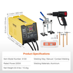 Spot Welder Dent Puller 300W Stud Welder Dent Repair for Aluminum Car Body