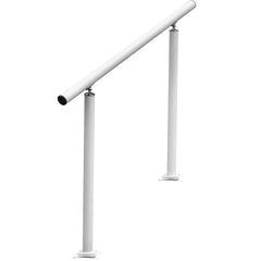 Handrail Outdoor Stairs, 3ft, 34 Inch Outdoor Handrail, Outdoor Stair Railing Adjustable from 0 to 60 Degrees Handrail for Stairs Outdoor White Aluminum Stair Railing for Garden, Office Area