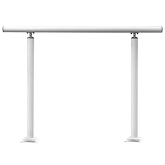 Handrail Outdoor Stairs, 3ft, 34 Inch Outdoor Handrail, Outdoor Stair Railing Adjustable from 0 to 60 Degrees Handrail for Stairs Outdoor White Aluminum Stair Railing for Garden, Office Area