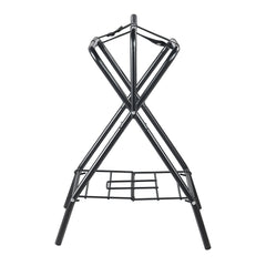 Folding Saddle Rack, 28 x 19 x 37.5 in, 2 Packs Freestanding Horse Saddle Stand, Portable Horse Blanket Holder, Heavy Duty Steel Saddle Rack for English & Western Saddles, Tack Storage, Black