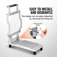 Cheese Cutter with Wire Cheeser Butter Cutting 0.39" & 0.78" Cheese Slicer