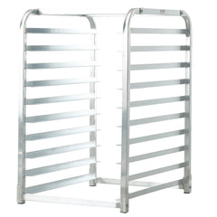 Bun Pan Rack, 10-Tier Commercial Bakery Racks with Brake Wheels, Aluminum Racking Trolley Storage for Half & Full Sheet, Speed Rack For Kitchen Home, Bread Baking Equipment, 660x515x985 mm