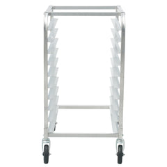 Bun Pan Rack, 10-Tier Commercial Bakery Racks with Brake Wheels, Aluminum Racking Trolley Storage for Half & Full Sheet, Speed Rack For Kitchen Home, Bread Baking Equipment, 660x515x985 mm