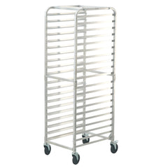 Bun Pan Rack, 20-Tier Commercial Bakery Racks with Brake Wheels, Aluminum Racking Trolley Storage for Half & Full Sheet, Speed Rack For Kitchen Home, Bread Baking Equipment, 660x517x1767 mm