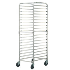 Bun Pan Rack, 20-Tier Commercial Bakery Racks with Brake Wheels, Aluminum Racking Trolley Storage for Half & Full Sheet, Speed Rack For Kitchen Home, Bread Baking Equipment, 660x517x1767 mm