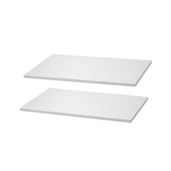 Melamine Shelves, 2 Piece, Wooden Cabinet Shelves Cut to Size for Closet System, Replacement Cabinet Shelf, Versatile Use Wardrobe Board for Closets, Cabinets, or any custom Shelving Needs