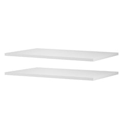 Melamine Shelves, 2 Piece, Wooden Cabinet Shelves Cut to Size for Closet System, Replacement Cabinet Shelf, Versatile Use Wardrobe Board for Closets, Cabinets, or any custom Shelving Needs