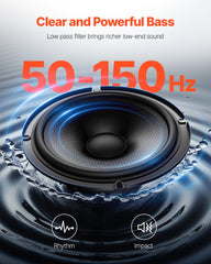 8" 300W Under Seat Car Subwoofer Slim Powered Car/Truck Subwoofer System