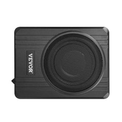 8" 400W Underseat Car Subwoofer, Slim Powered Car Subwoofers Under the Seat, Low Profile Audio Sub Built-in Amplifier, High/Low Level Input & Volume Controller for SUVs, Car, Truck, RV