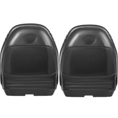 Tractor Seat High Back Mower Seat Black Vinyl Forklift Drain Hole Pair