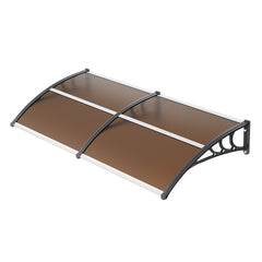 Window Door Awning Canopy 965 x 1987 mm, UPF 50+ Polycarbonate Entry Door Outdoor Window Awning Exterior, Front Door Overhang Awning for Sun Shutter, UV, Rain, Snow Protection, Hollow Sheet