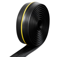 Garage Door Threshold Seal Strip, 16.5 FT Universal Garage Door Floor Seal Strip with Adhesive, Garage Door Bottom Weatherproof Strip, Upgraded Thick PVC DIY Weather Stripping Replacement, Black
