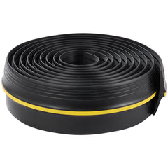Garage Door Threshold Seal Strip, 16.5 FT Universal Garage Door Floor Seal Strip with Adhesive, Garage Door Bottom Weatherproof Strip, Upgraded Thick PVC DIY Weather Stripping Replacement, Black