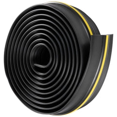 Garage Door Threshold Seal Strip, 16.5 FT Universal Garage Door Floor Seal Strip with Adhesive, Garage Door Bottom Weatherproof Strip, Upgraded Thick PVC DIY Weather Stripping Replacement, Black
