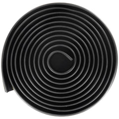 Garage Door Threshold Seal Strip, 20 FT Universal Garage Door Floor Seal Strip with Adhesive, Garage Door Bottom Weatherproof Strip, Upgraded Thick PVC DIY Weather Stripping Replacement, Black