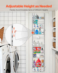 10-Tier Over the Door Pantry Organizer Hanging Storage Rack Adjustable