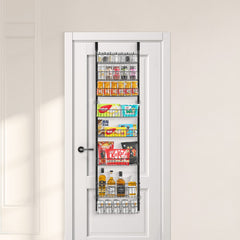 8-Tier Over the Door Pantry Organizer Hanging Storage Rack Adjustable