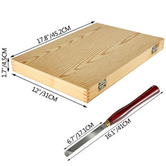 Woodworking Lathe Chisel Set 8 Piece Set Lathe Chisel HSS Steel Blades Wood Turning Tools Wooden Case for Storage for Wood Carving Root Carving Furniture Carving Lathes Red