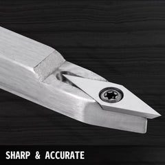 VEVOR Wood Turning Tools for Lathe 4 PCS Set, Carbide Lathe Tools with Diamond Shape, Round, Square Cutters, Turning Lathe Chisels with Comfortable Grip Handles Lathe Tools for Craft DIY Hobbyists