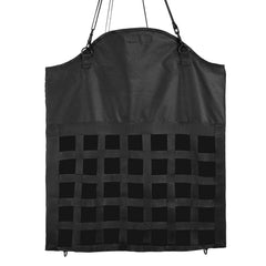 Hay Bag for Horses, 55 x 18.5 x 64 cm, 46 x 46 mm Holes, Premium Nylon Construction with PVC Waterproof Coating, Adjustable Hanging Straps and Metal Hooks, Slow Feed Hay Bag for Horses