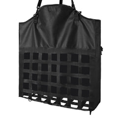 Hay Bag for Horses, 55 x 18.5 x 64 cm, 46 x 46 mm Holes, Premium Nylon Construction with PVC Waterproof Coating, Adjustable Hanging Straps and Metal Hooks, Slow Feed Hay Bag for Horses