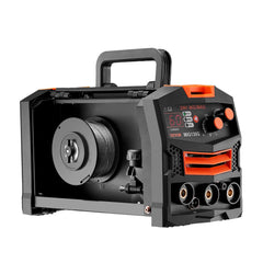 MIG Welder, 130A Synergic Mig Welding Machine, 2-in-1 Gas MIG/Gasless Flux Core MIG Multi-Process Welder Machine, Portable Mig Welder with IGBT Inverter Technology & Digital Display Screen
