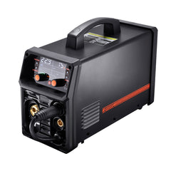 MIG Welder, 200A Synergic Mig Welding Machine, 4-in-1 Gas MIG/Flux Core MIG/Stick/Lift TIG Multi-Process Welder Machine with IGBT Inverter Technology and LCD Screen Display