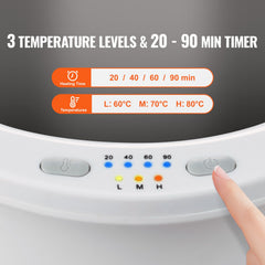 Towel Warmer Bucket, 20L Large Towel Warmer for Bathroom, Auto Shut Off Towel Heater with 4-Level Timer Fits up to Two 40"x70" Oversized Towels, Bathrobes, Blankets, ETL & FCC Certified