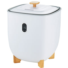 25L Towel Warmer Bucket with LED Screen Bottom Heating Columns Timer White